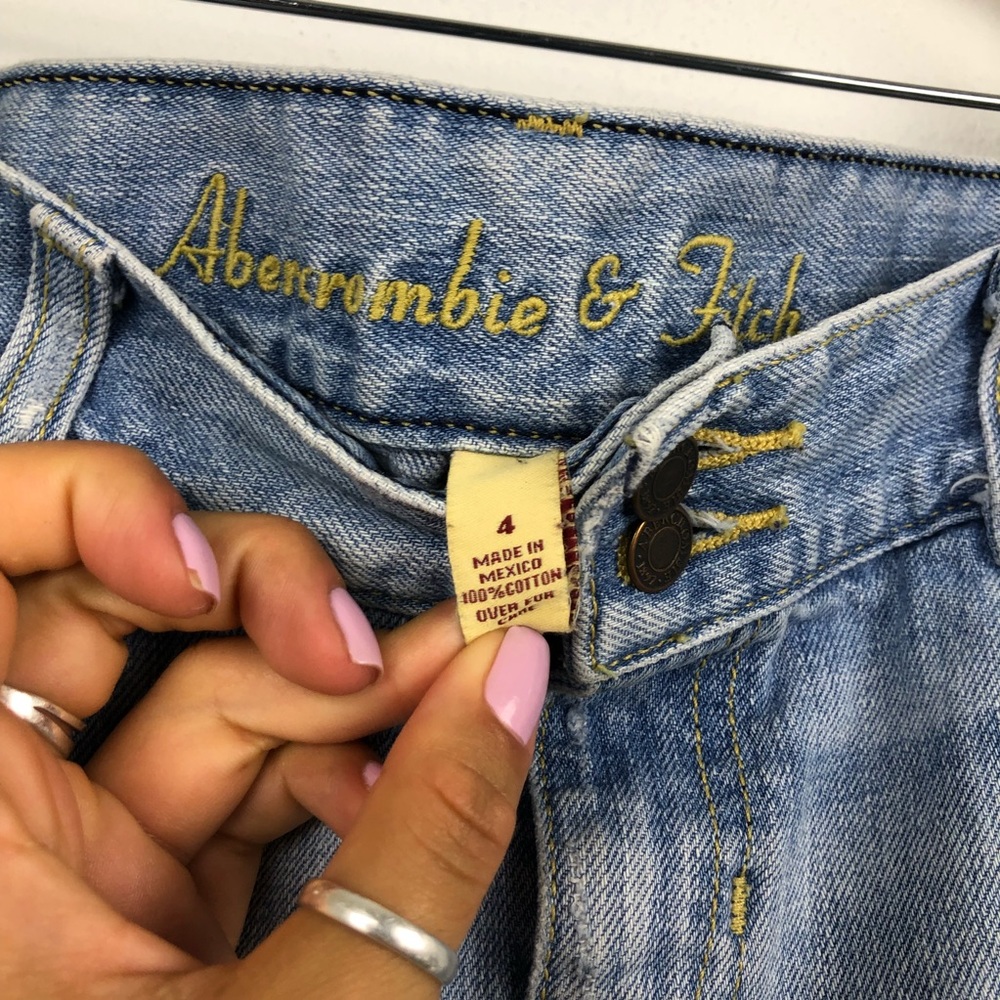 Abercrombie & Fitch Light Denim Mini Skirt - Picture 6 of 7